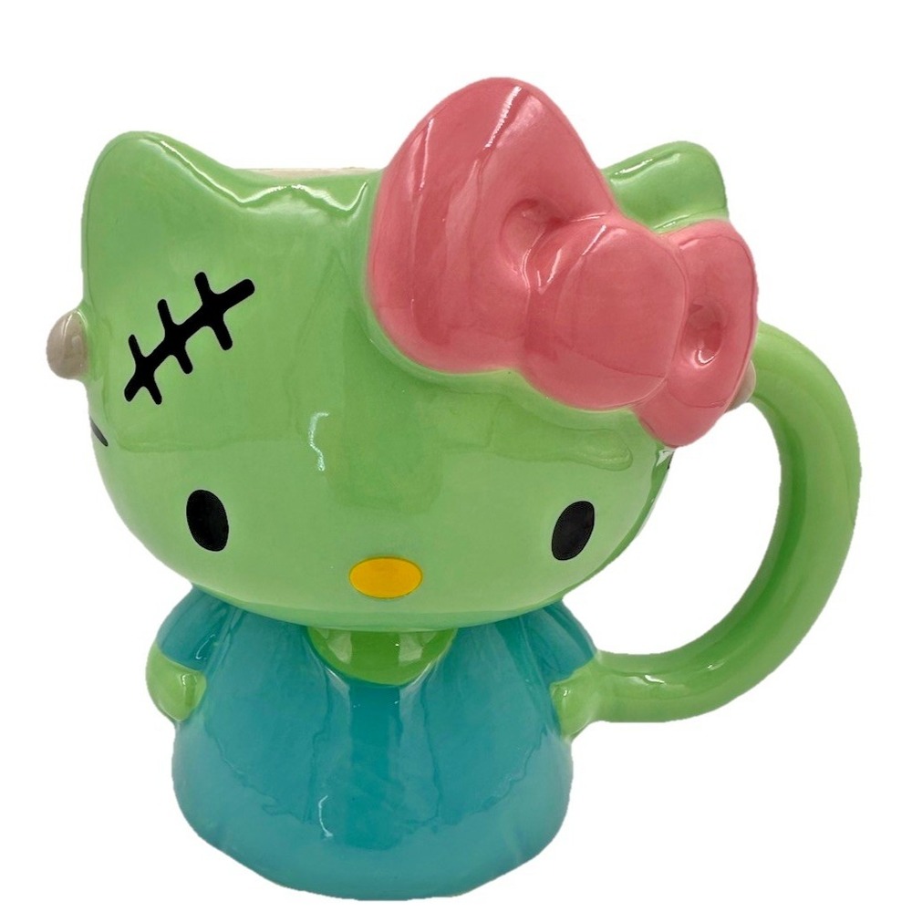 Hello Kitty Frankenstein Figural Mug Sanrio Gothic Kawaii Ceramic